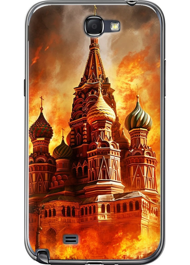 2D пластиковый чехол 'Кремль в огне' для Endorphone Samsung Galaxy Note 2 N7100 (258702863)