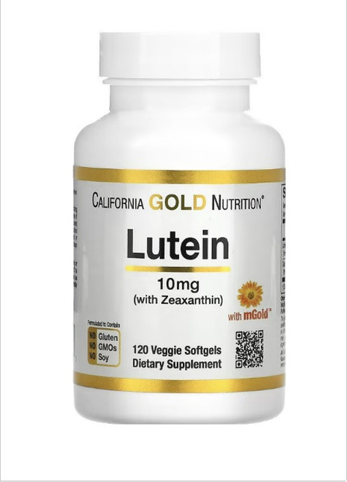 Лютеїн із зеаксантином, 10 мг California Gold Nutrition (259181098)