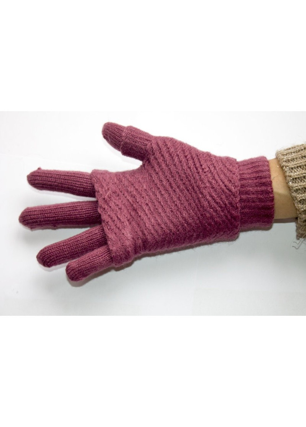 В’язані рожеві жіночі рукавички-сухлі рукавички Shust Gloves (261486889)