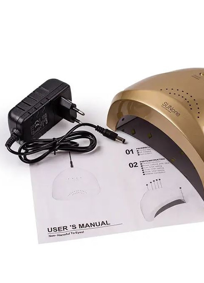 Лампа для маникюра LED+UV One Gold, 48 Вт Sun (256733632)