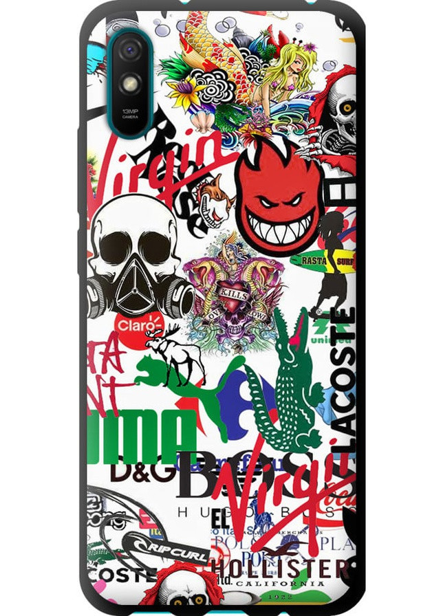 TPU чохол 'Many different logos' для Endorphone Xiaomi Redmi 9A (258090461)