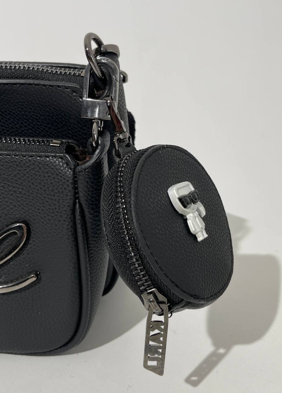 Сумка класична з лого Karl Lagerfeld Pochette Metall Black Vakko (260199070)