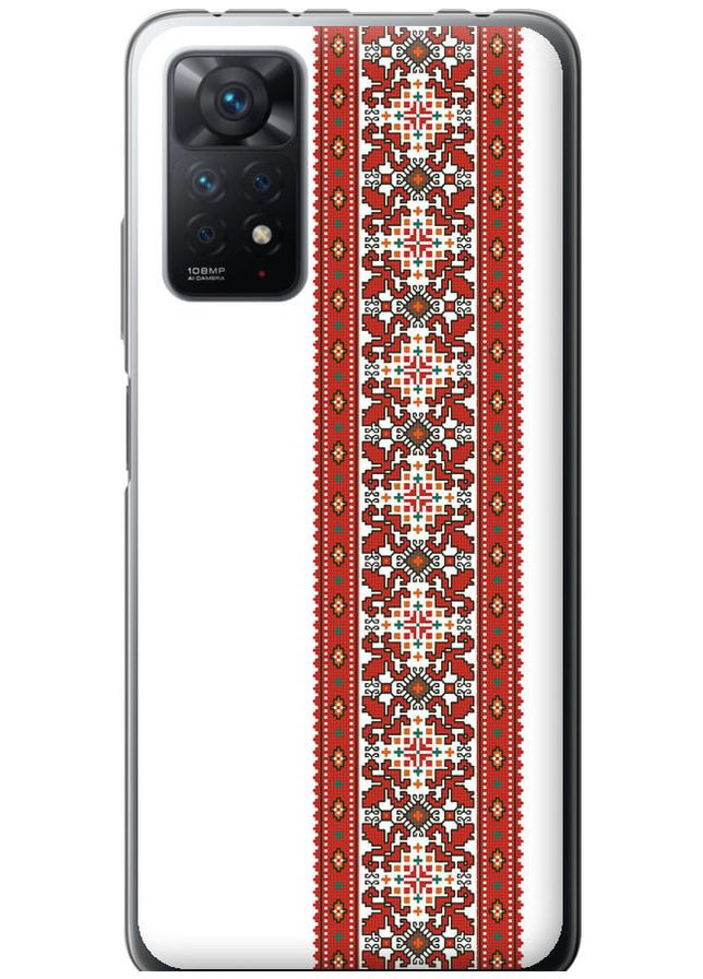 Силиконовый чехол 'Вышиванка 19' для Endorphone Xiaomi Redmi Note 12 Pro (269360081)