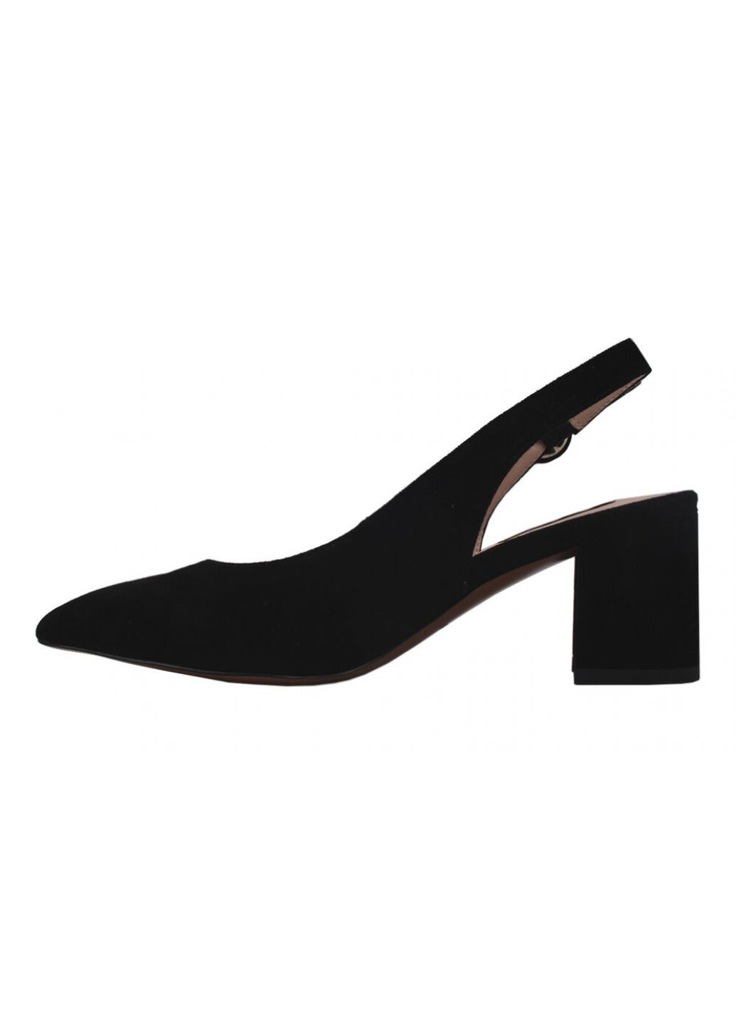 Туфли женские натуральная замша, цвет черный Anemone