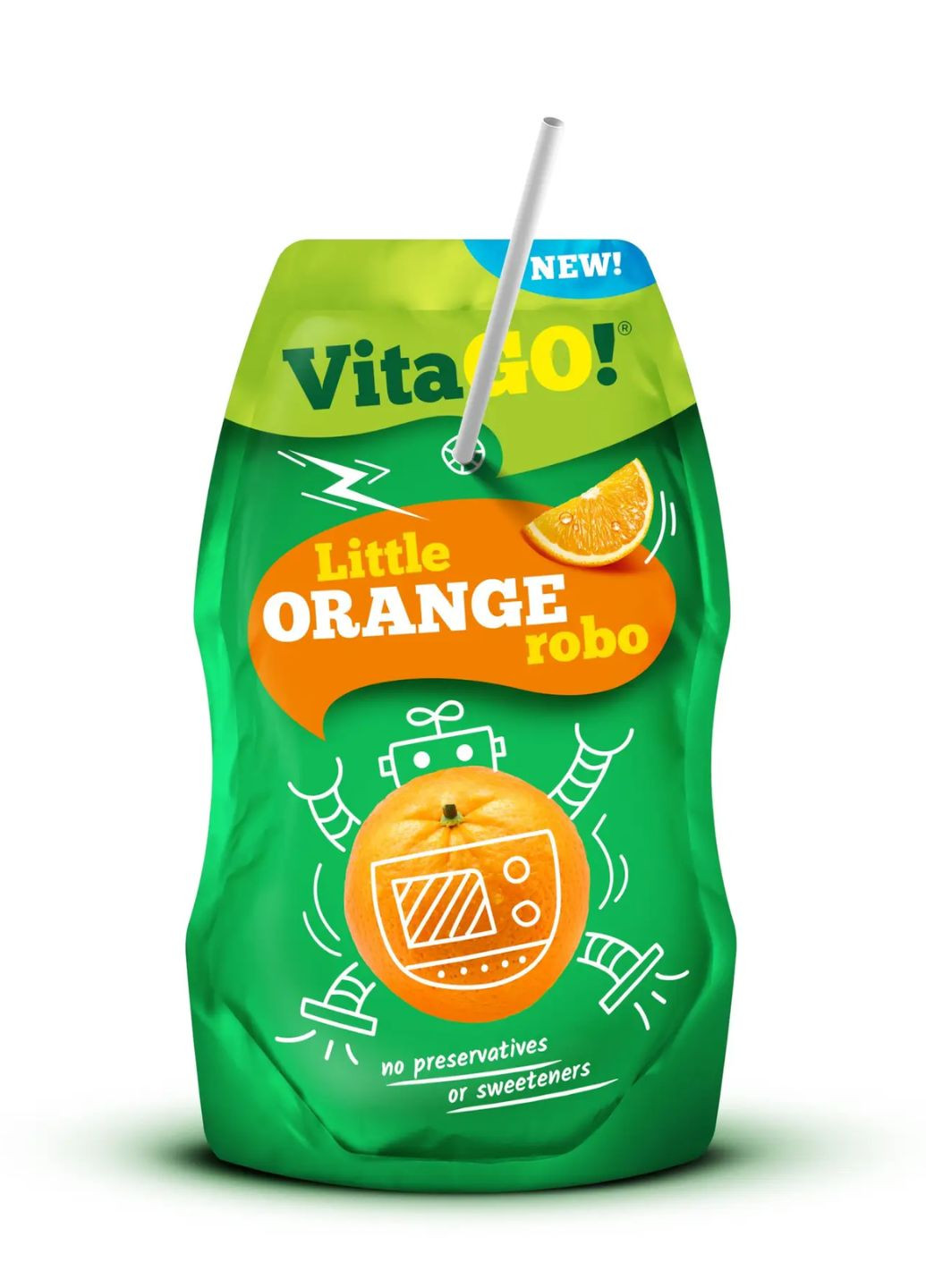 Апельсиновый напиток 200 мл VitaGO (277978153)