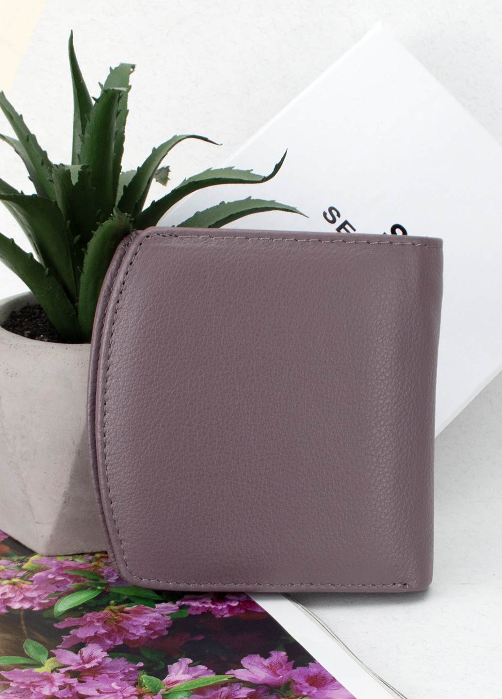 Женский кожаный кошелек 13703-6 маленький пурпурный Sezfert (261240275)