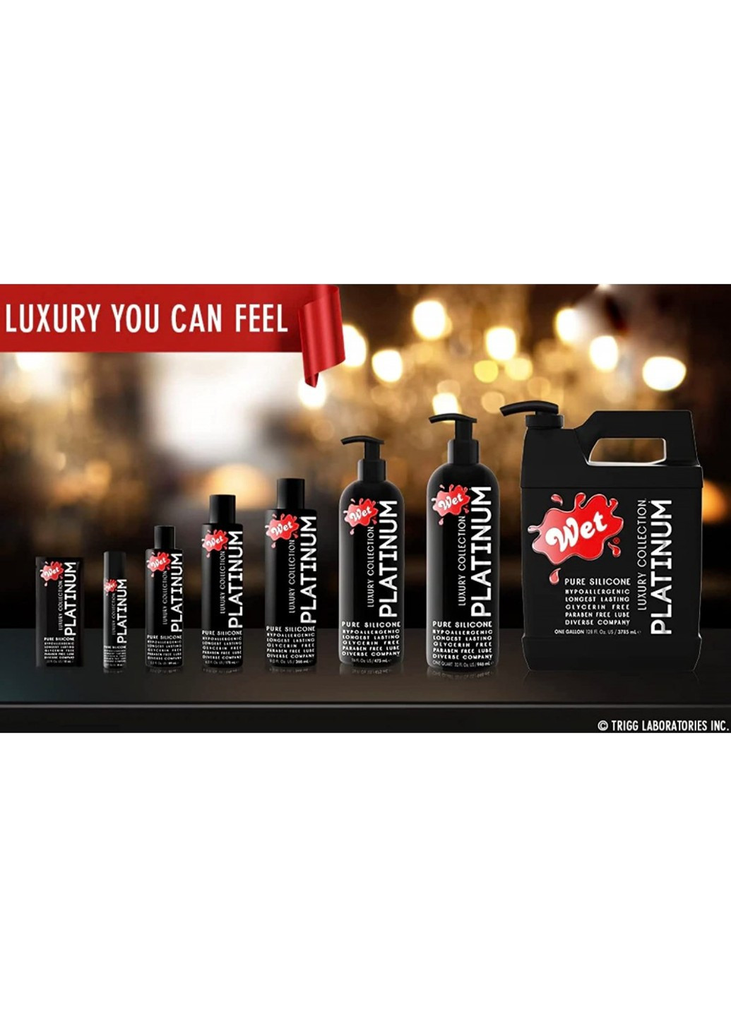 Лубрикант на силіконовій основі Platinum, 266 мл Wet (257571948)