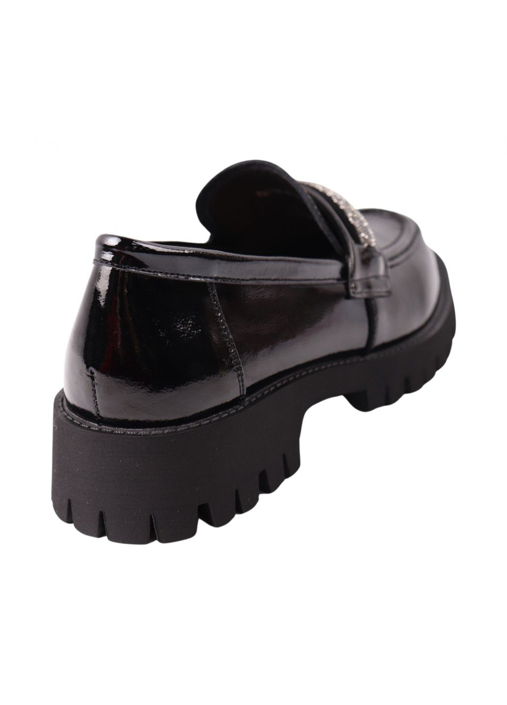 Туфли женские черные натуральная лаковая кожа Melanda