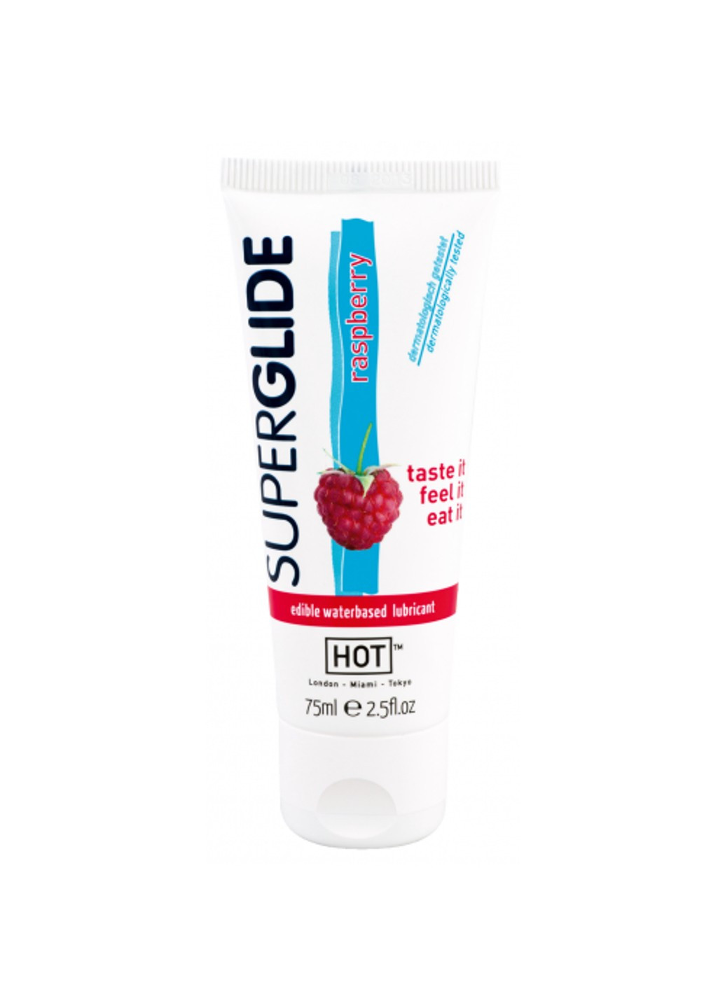 Їстівний лубрикант на водній основі Superglide Raspberry, 75 мл Hot (257550291)