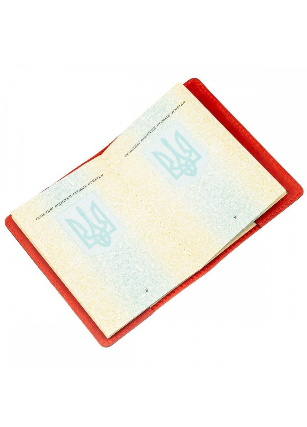Обкладинка для паспорта зі шкіри 13959 Червоний Shvigel (263135708)