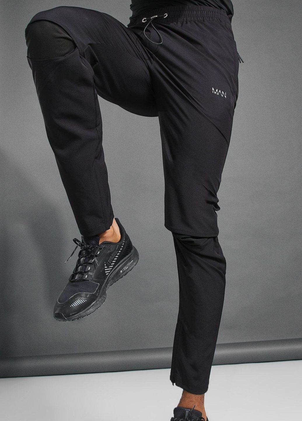 Черные спортивные демисезонные брюки Boohoo
