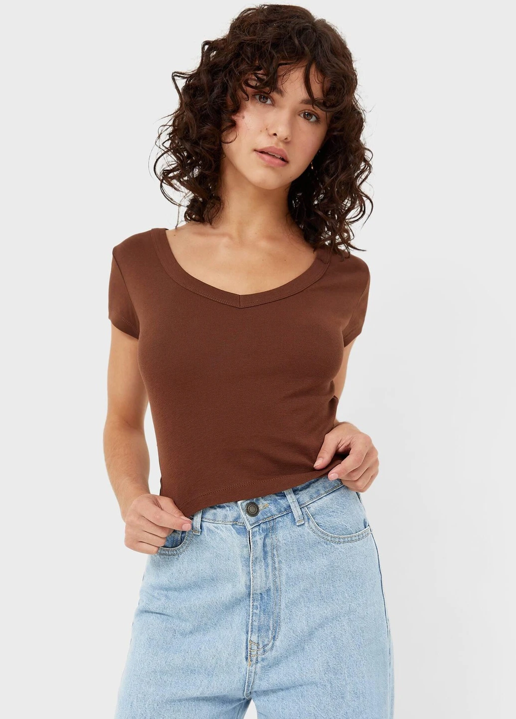 Топ літо,коричневий, Stradivarius (258908709)