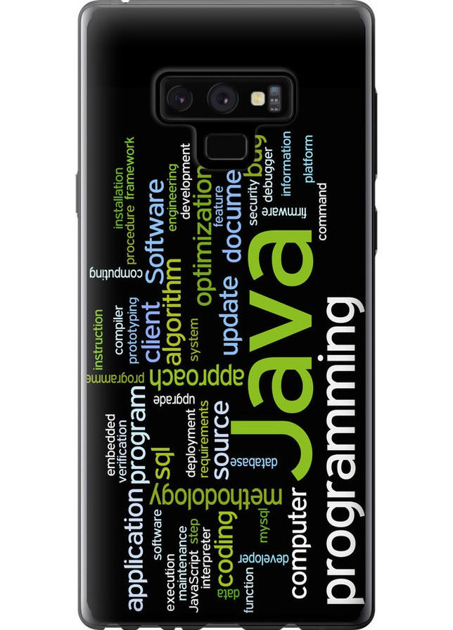 Силиконовый чехол 'Программирование' для Endorphone Samsung Galaxy Note 9 N960F (258182819)