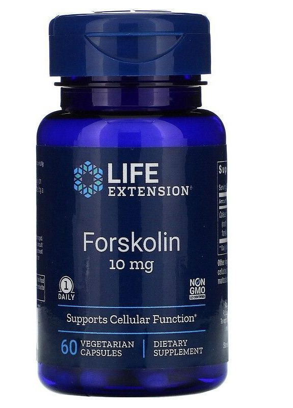 Forskolin 10 mg 60 Veg Caps LEX-15446 Life Extension (258498764)