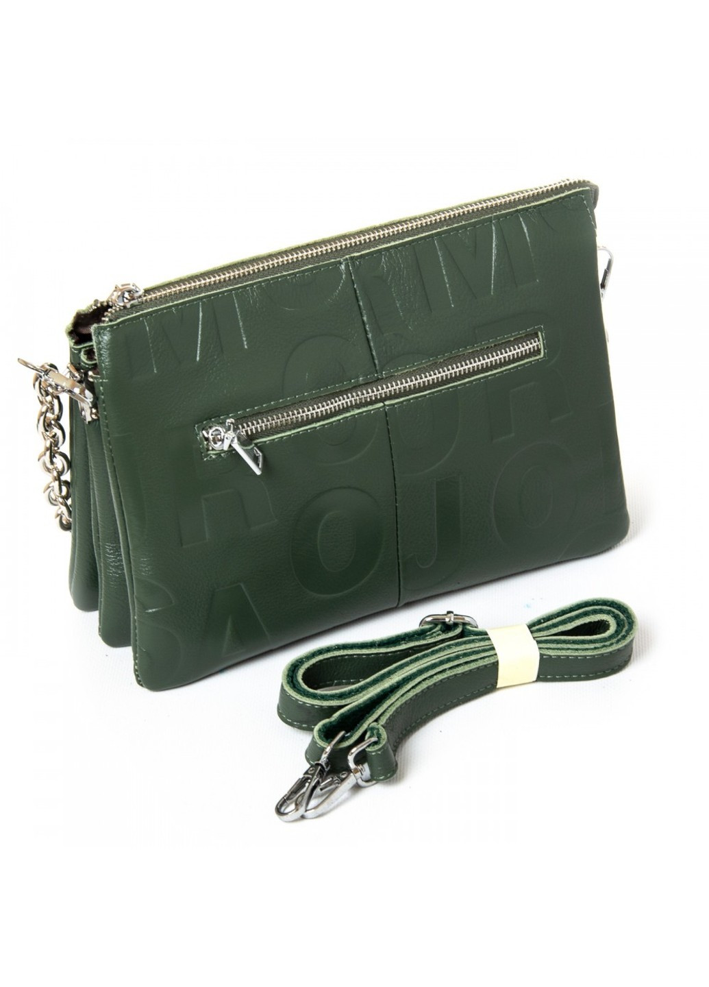 Женская кожаная сумка 3012 green Alex Rai (261482091)