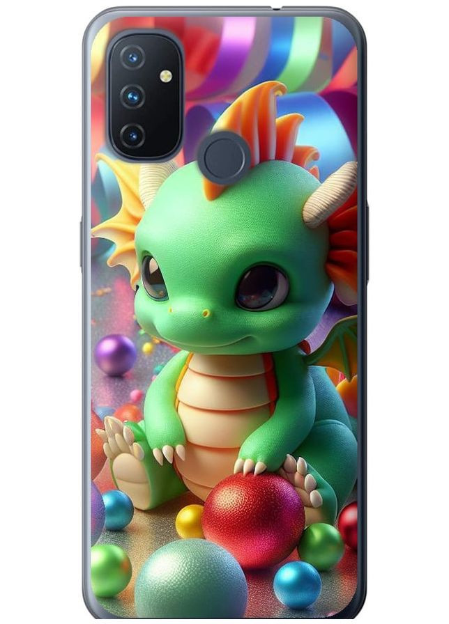 Силиконовый чехол 'Веселый дракончик' для Endorphone OnePlus Nord N100 (275459241)
