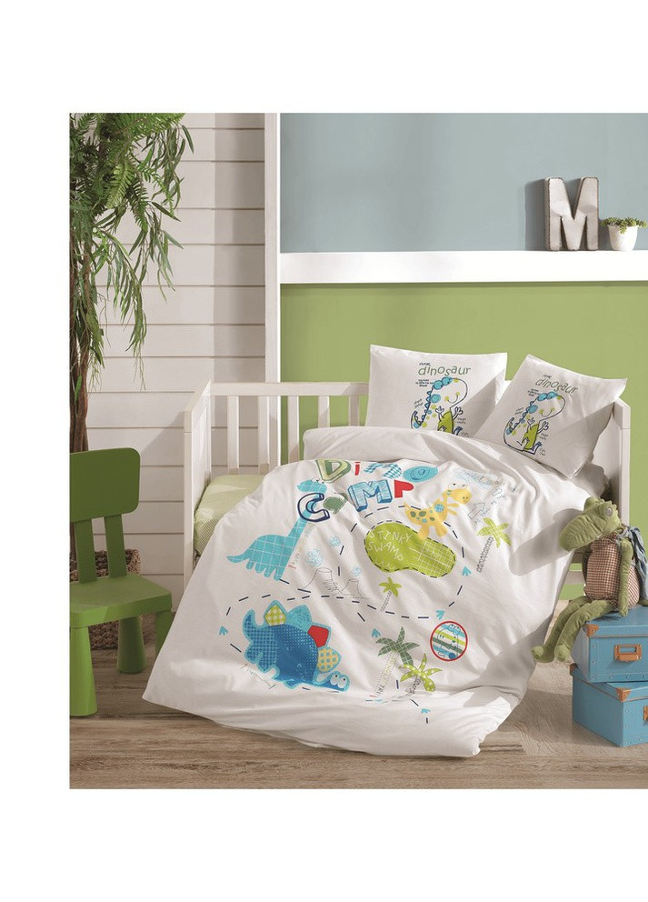 Комплект постельного белья для новорожденных - Dino Camp Ранфорс Belizza (259347065)