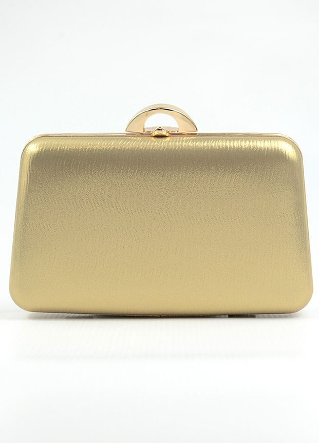 Клатч вечерний маленький золотистый на цепочке, парадная выпускная мини сумочка клатч бокс на плечо No Brand (266623583)