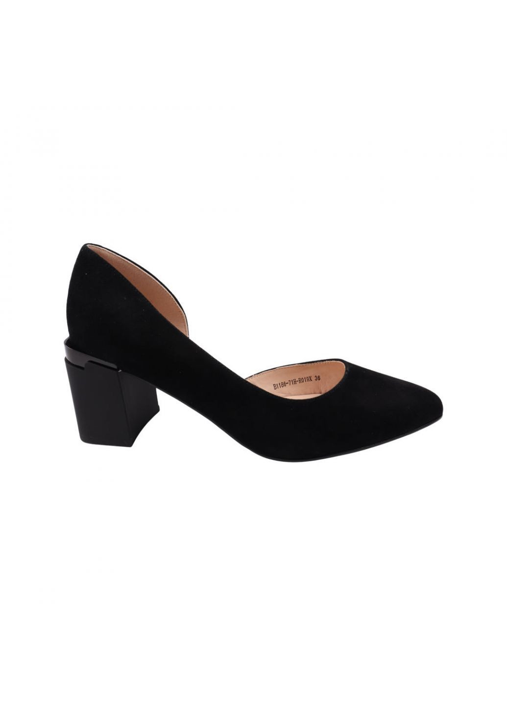 Туфлі жіночі чорні натуральна замша Geronea 988-22dtb (257440038)