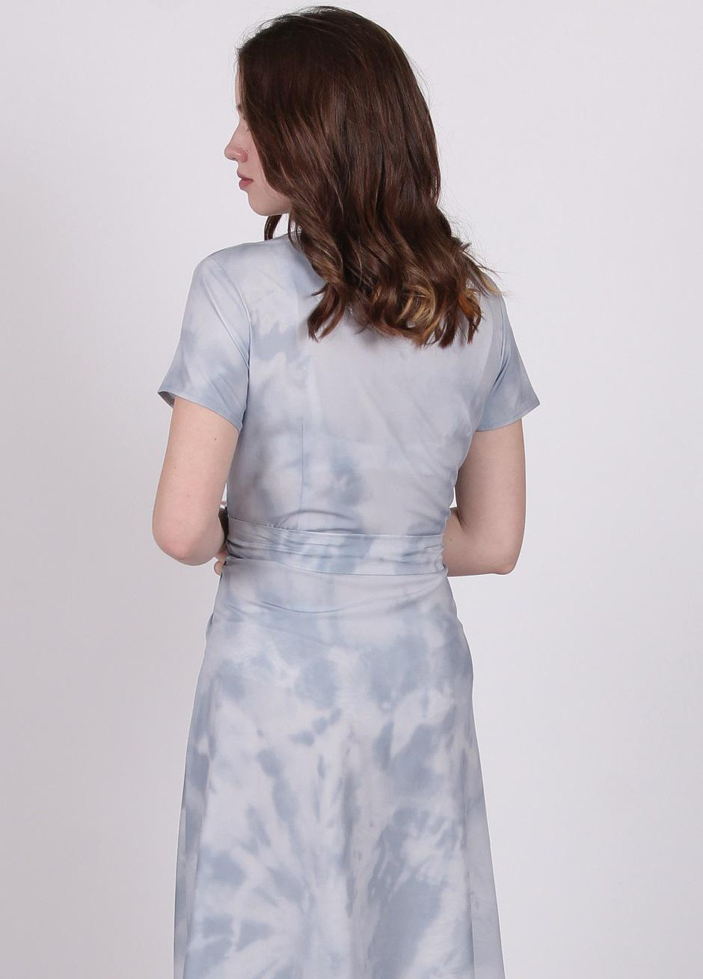 Бузкова кежуал сукня жіноча 120 малюнок софт бузкова Актуаль