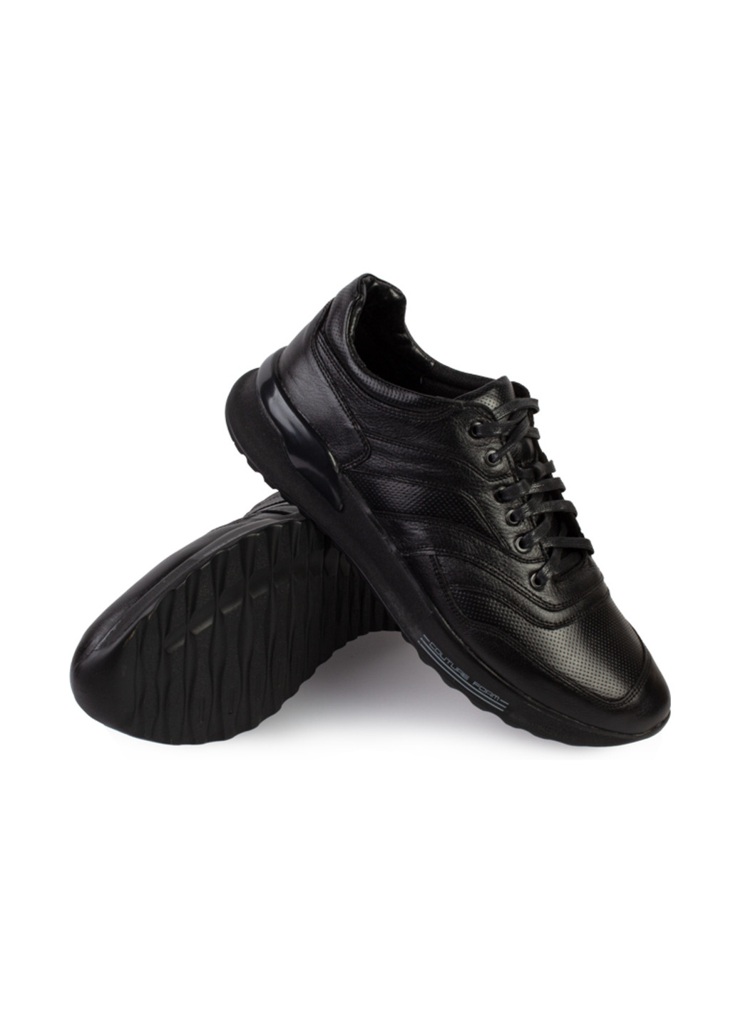 Черные демисезонные кроссовки мужские бренда 9200375_(1) ModaMilano