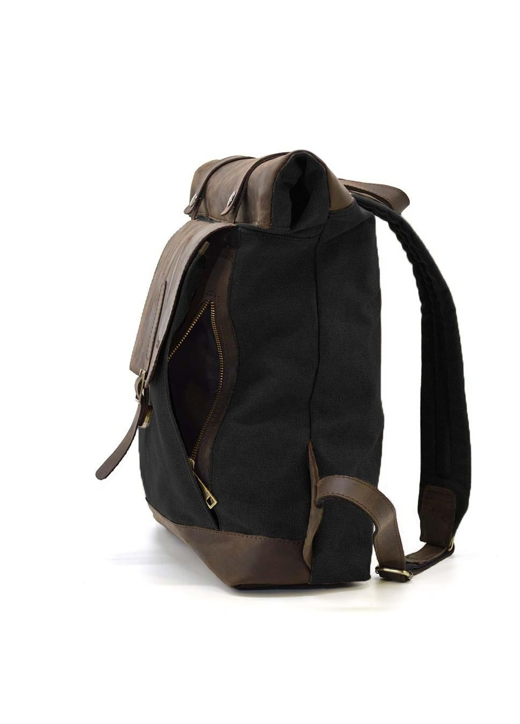 Чоловічий рюкзак зі шкіри та полотна RGC-5191-3MD TARWA (266143753)