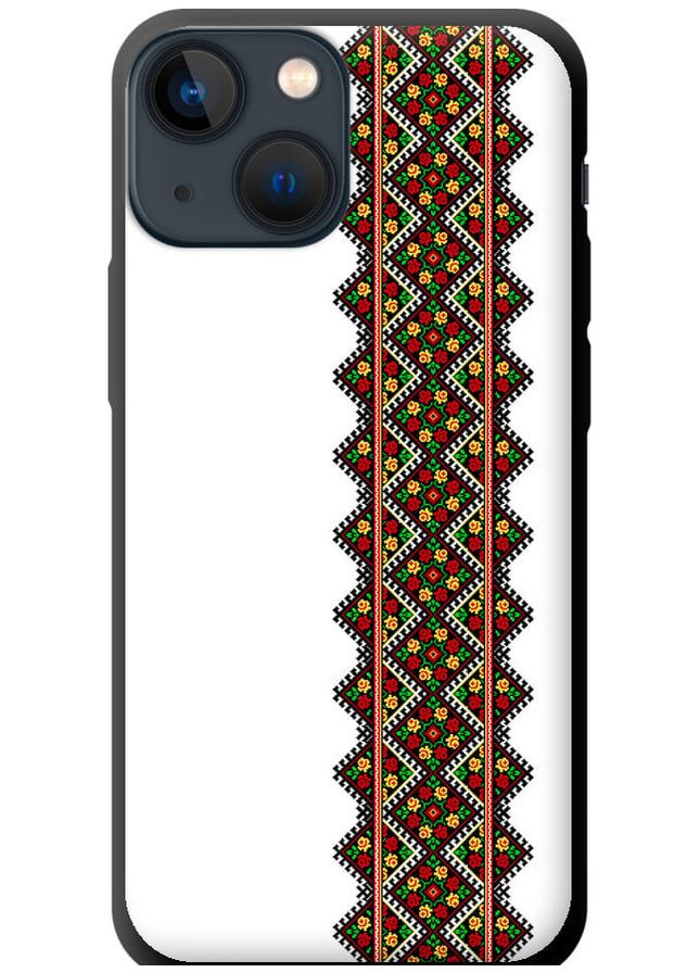 TPU чорний чохол 'Вишиванка 17' для Endorphone Apple iPhone 13 Mini (269355606)