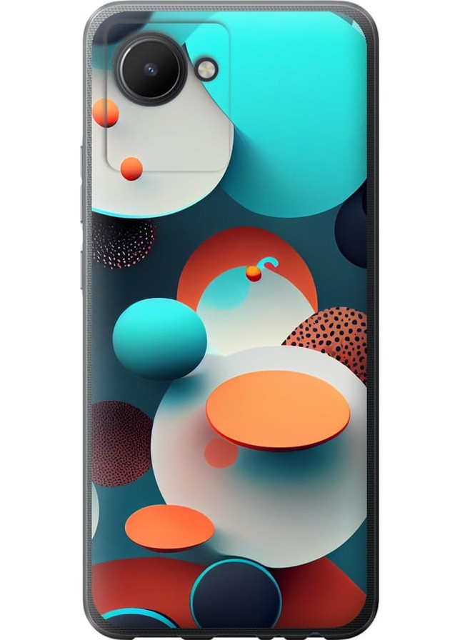 Силиконовый чехол 'Горошек абстракция' для Endorphone Realme C30 (258184299)