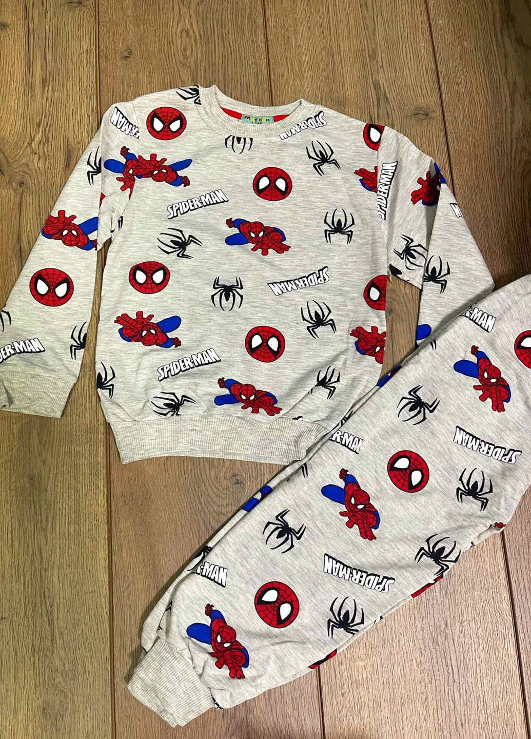 Серая пижама spiderman (человек паук) Disney