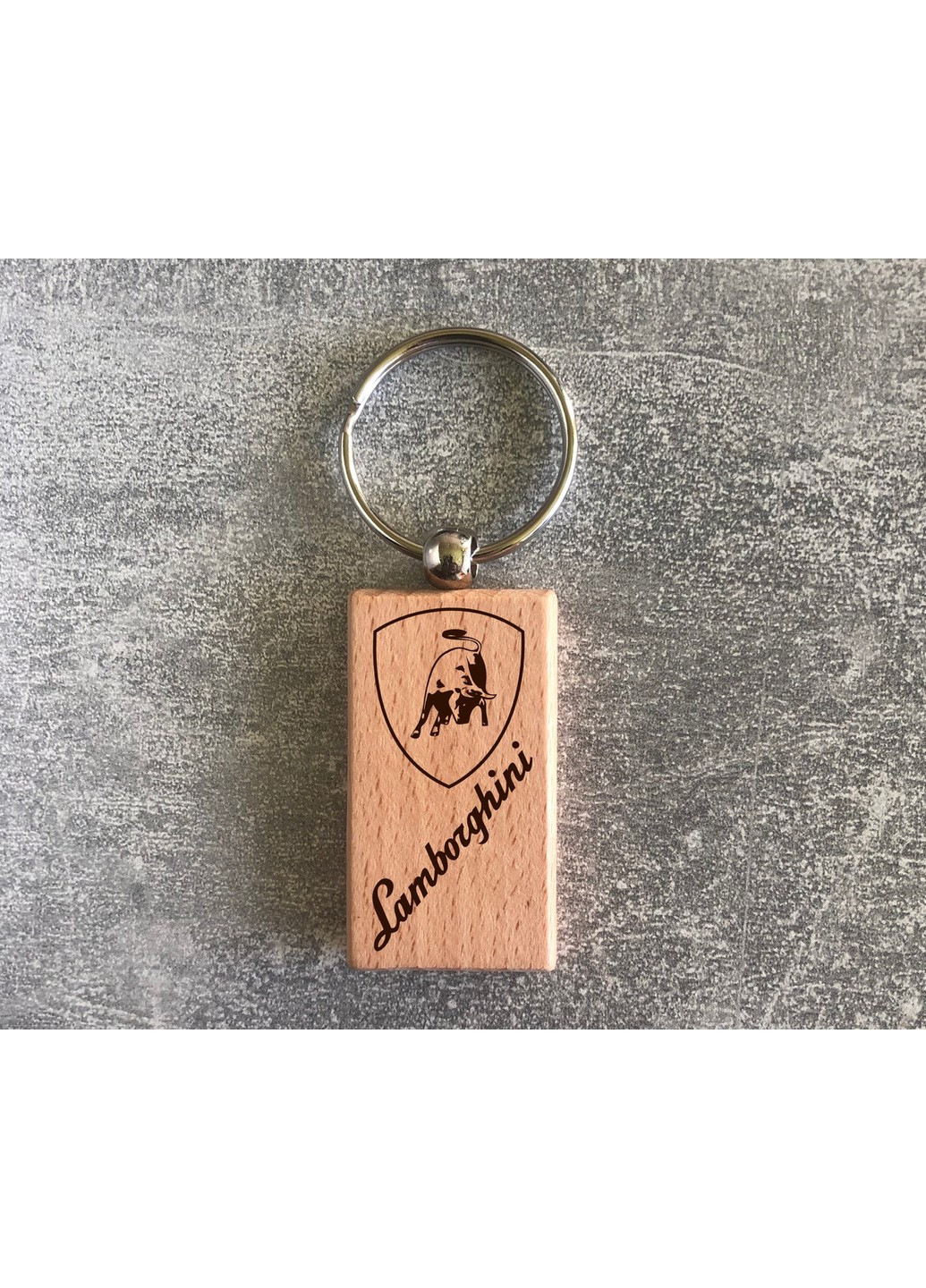 Дерев'яний брелок з логотипом Lamborgini (15010102003) ЗаСвіт (261255872)