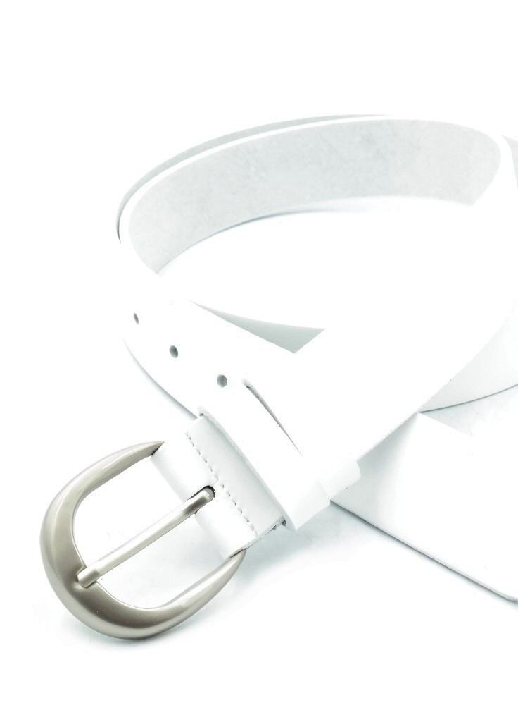 Ремень женский кожаный белый SKL85-296859 New Trend (259143325)