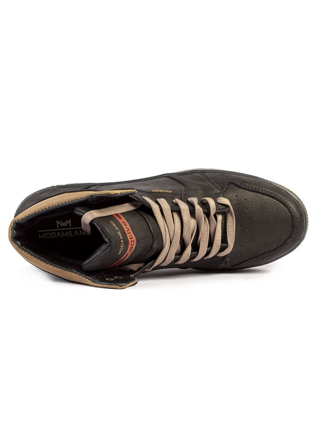 Черные осенние ботинки мужские бренда 9100348_(1) ModaMilano
