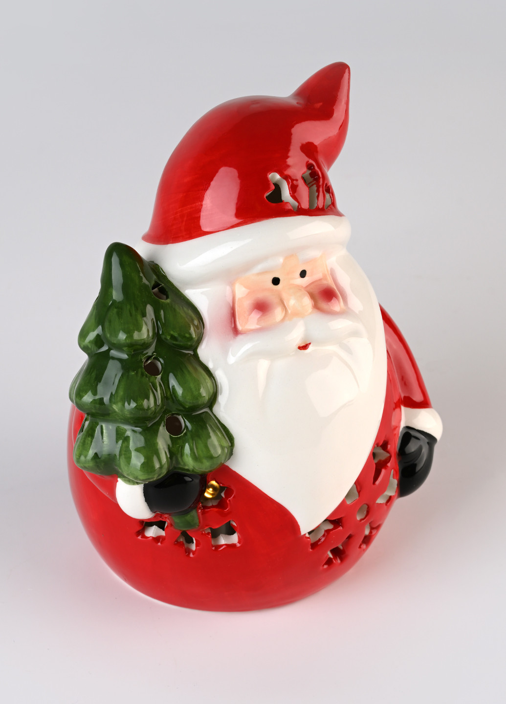 Статуэтка керамическая "Санта с елкой", 22х9,5 см MVM (275646485)
