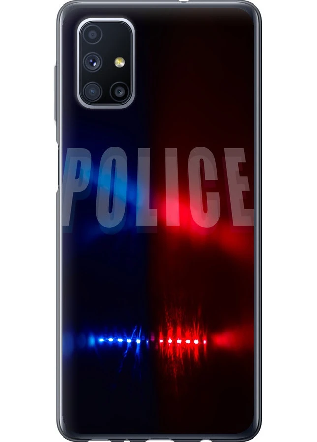 Силиконовый чехол 'Полиция' для Endorphone Samsung Galaxy M51 M515F (258178203)