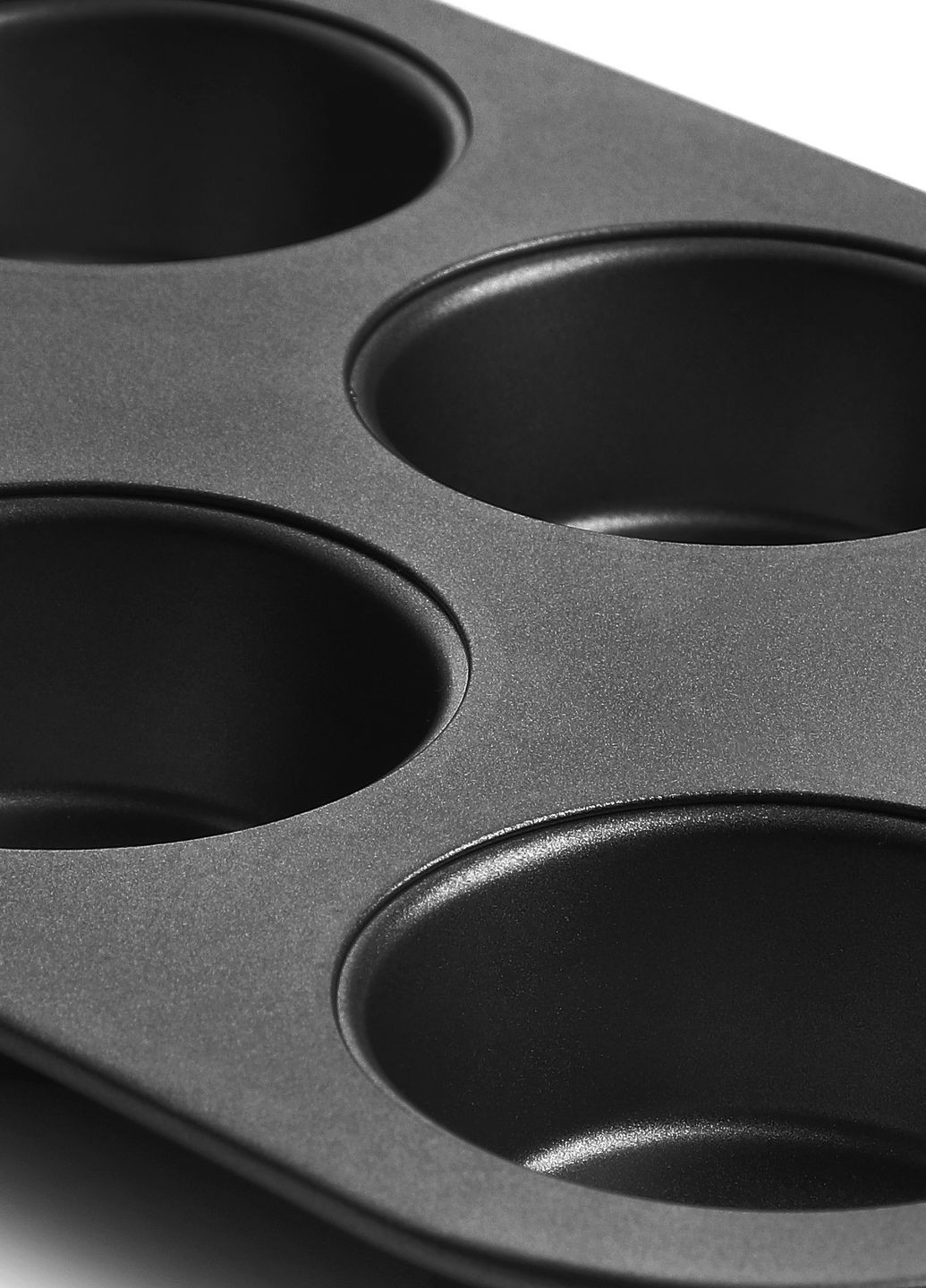 Форма для выпечки кексов и маффинов на 6 ячеек с антипригарным покрытием 26.5х18.5х2.8 см A-Plus (269691267)