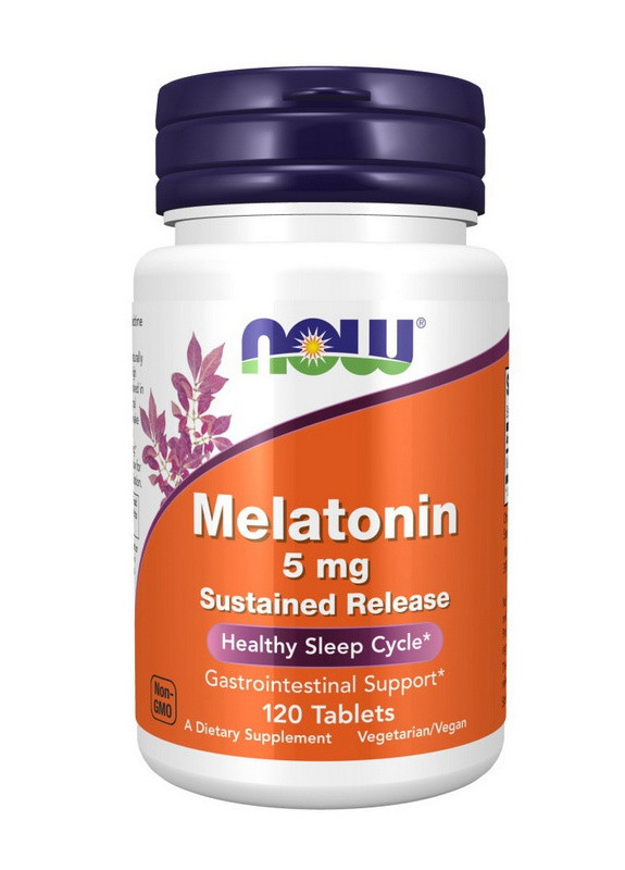 Мелатонін Melatonin 5 mg 60 caps Now (259296157)