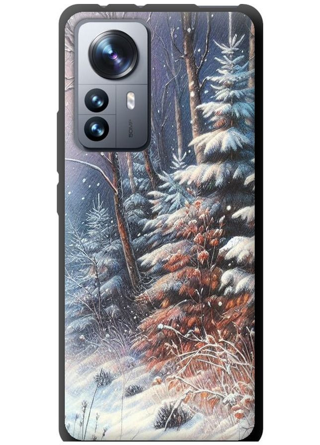 TPU черный чехол 'Зимний пейзаж' для Endorphone Xiaomi 12 Pro (275463456)