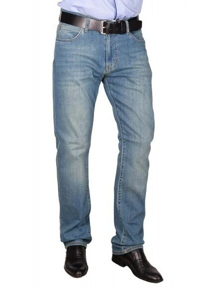 Голубые демисезонные прямые джинсы мужские 506 Levi's