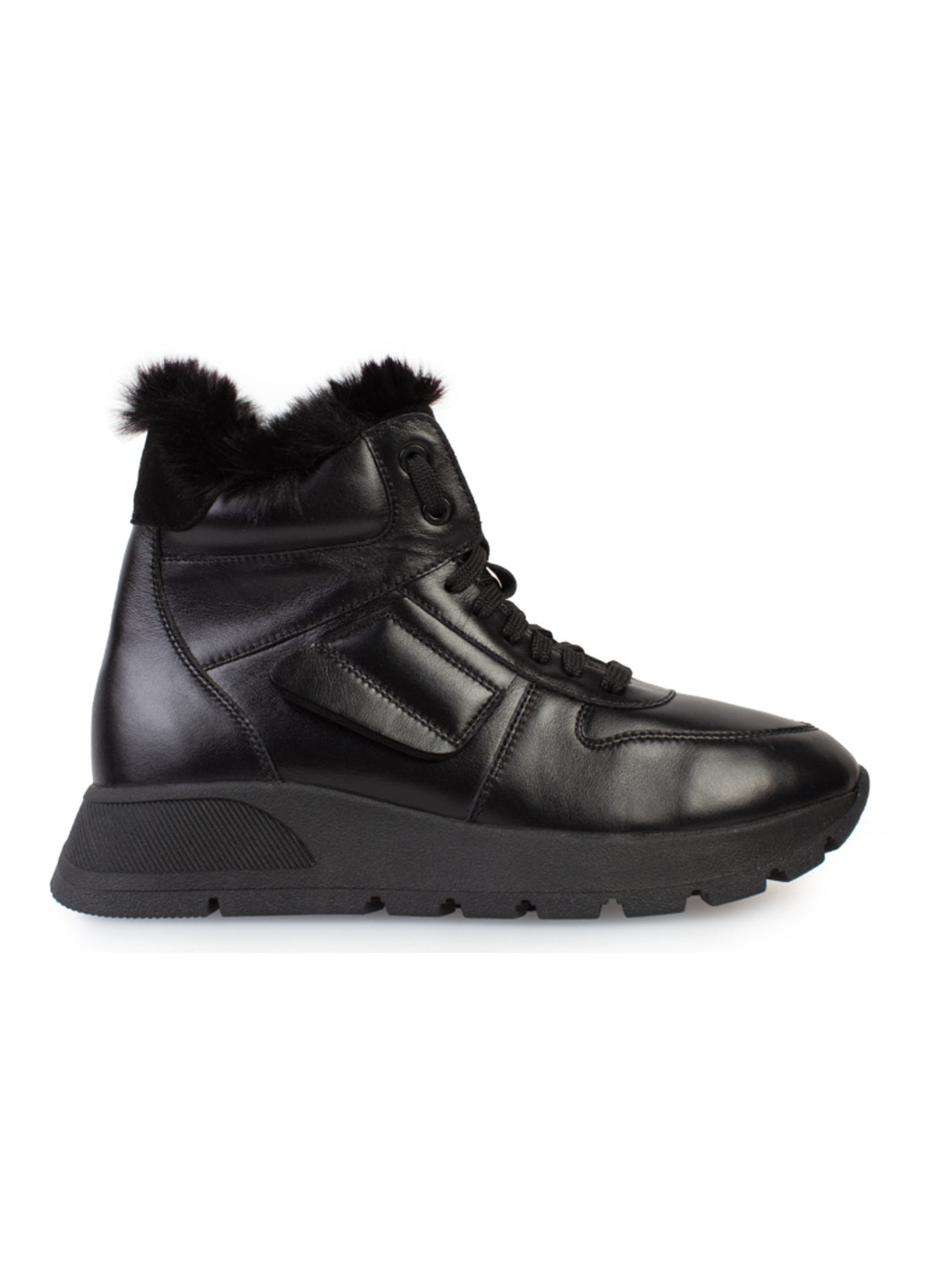 Черные зимние кроссовки женские бренда 8501435_(1) ModaMilano