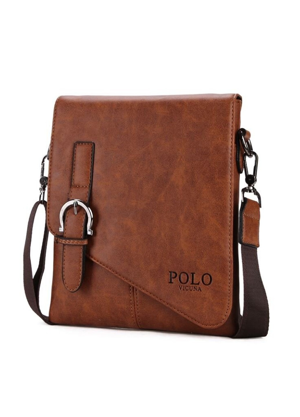 Чоловіча повсякденна коричнева сумка 8838-1 Polo (263360645)