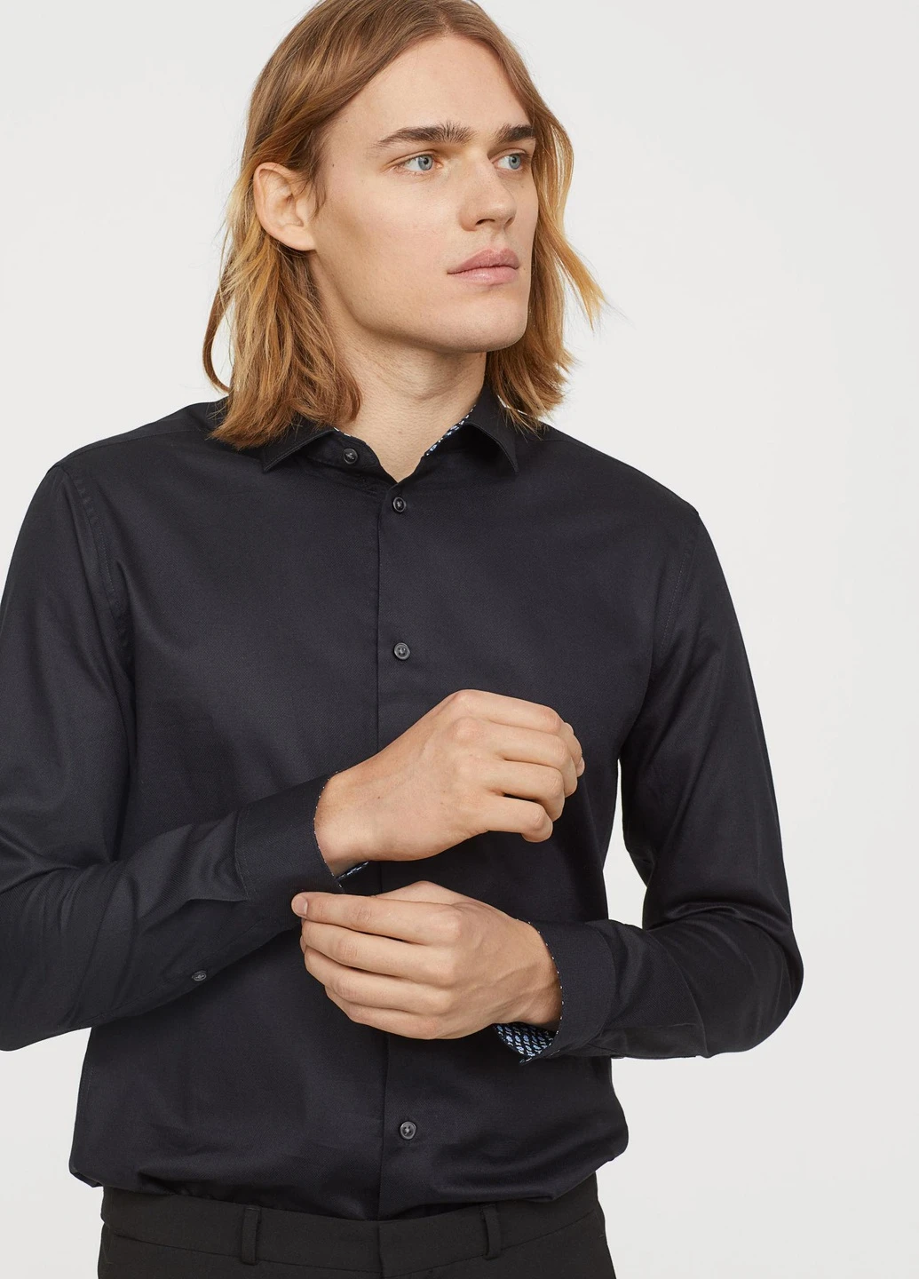 Сорочка демісезон,темно-синій, H&M (257523103)
