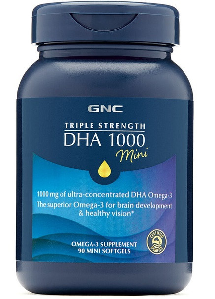 Triple Strength DHA 1000 Mini 90 Caps GNC (256721427)
