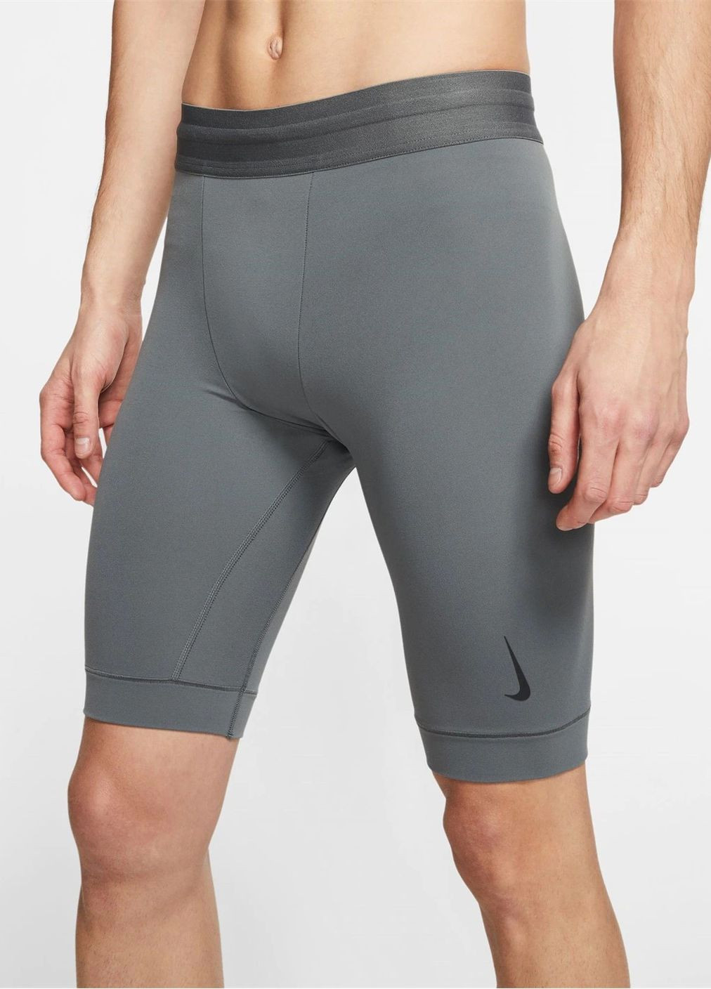 Шорти компресійні труси спортивні термо велосипедки Nike mens infinalon shorts grey (270016355)