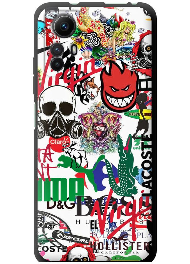 TPU чохол 'Many different logos' для Endorphone Xiaomi Redmi Note 12S (264643924)