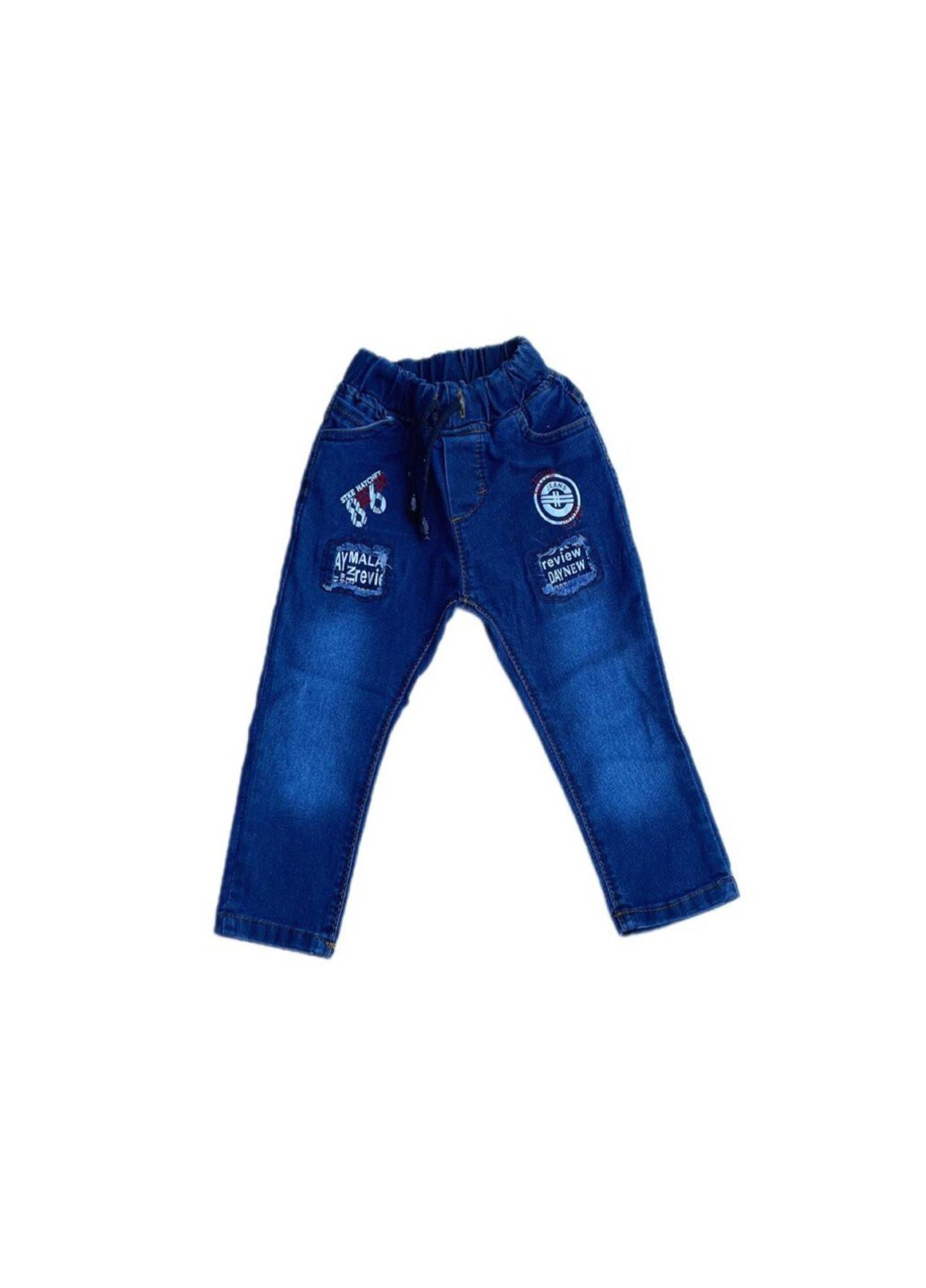 Синие демисезонные джинсы для мальчика Модняшки