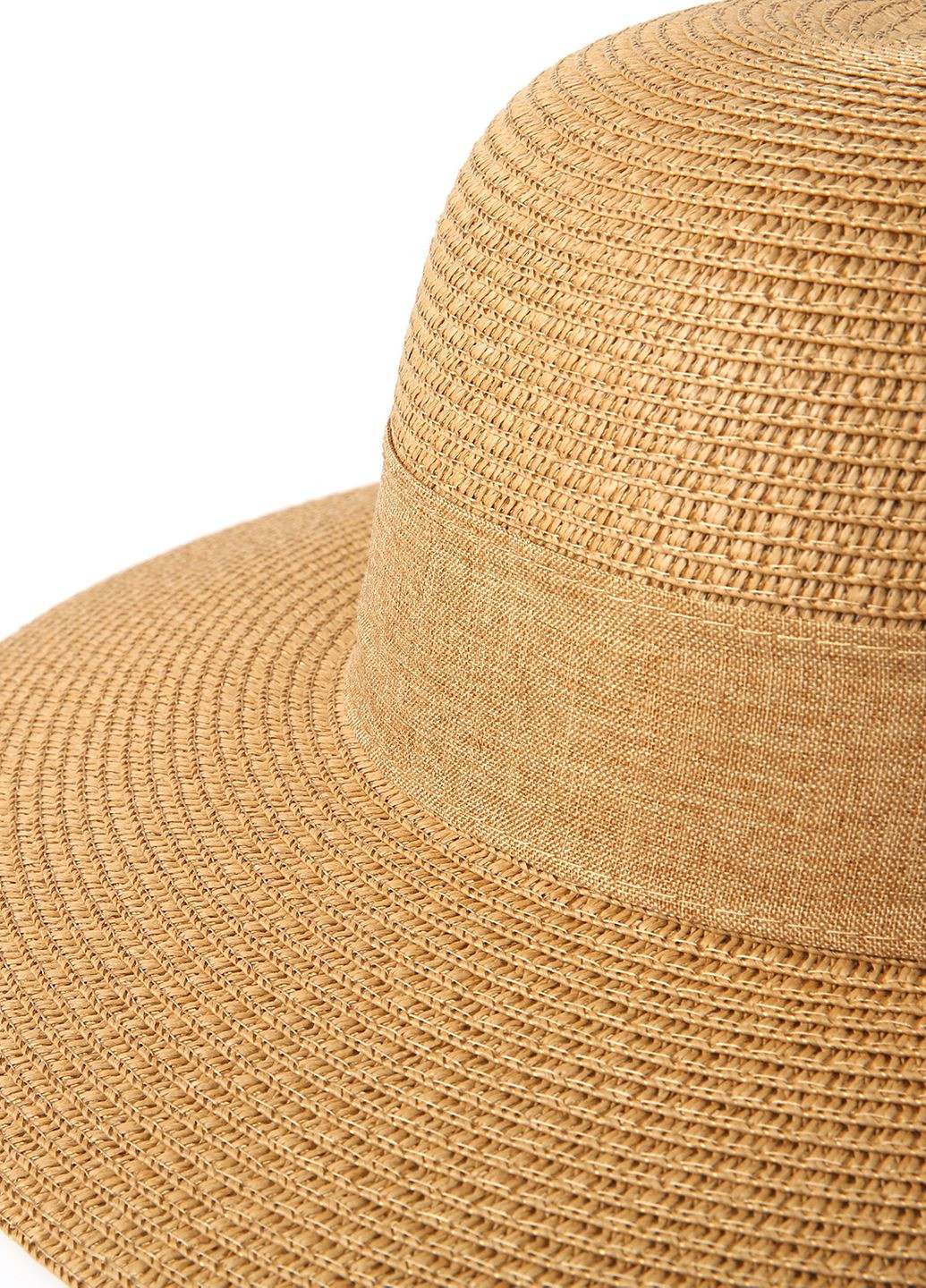Шляпа со средними полями женская бумага бежевая COCO LuckyLOOK 843-845 (265222690)