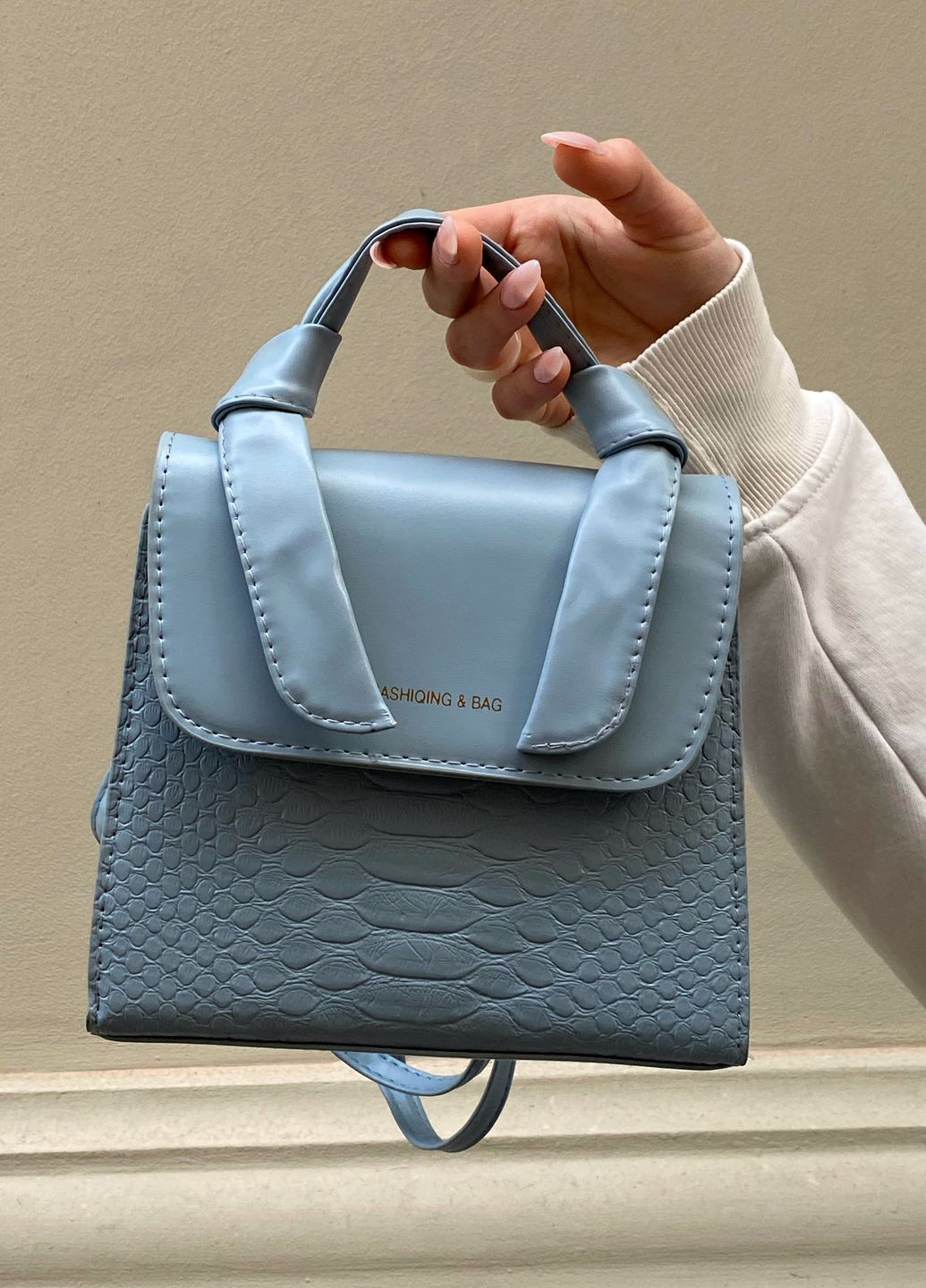 Женская сумка кросс-боди голубая No Brand (270936069)
