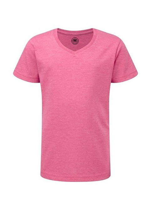 Розовая летняя футболка Russell