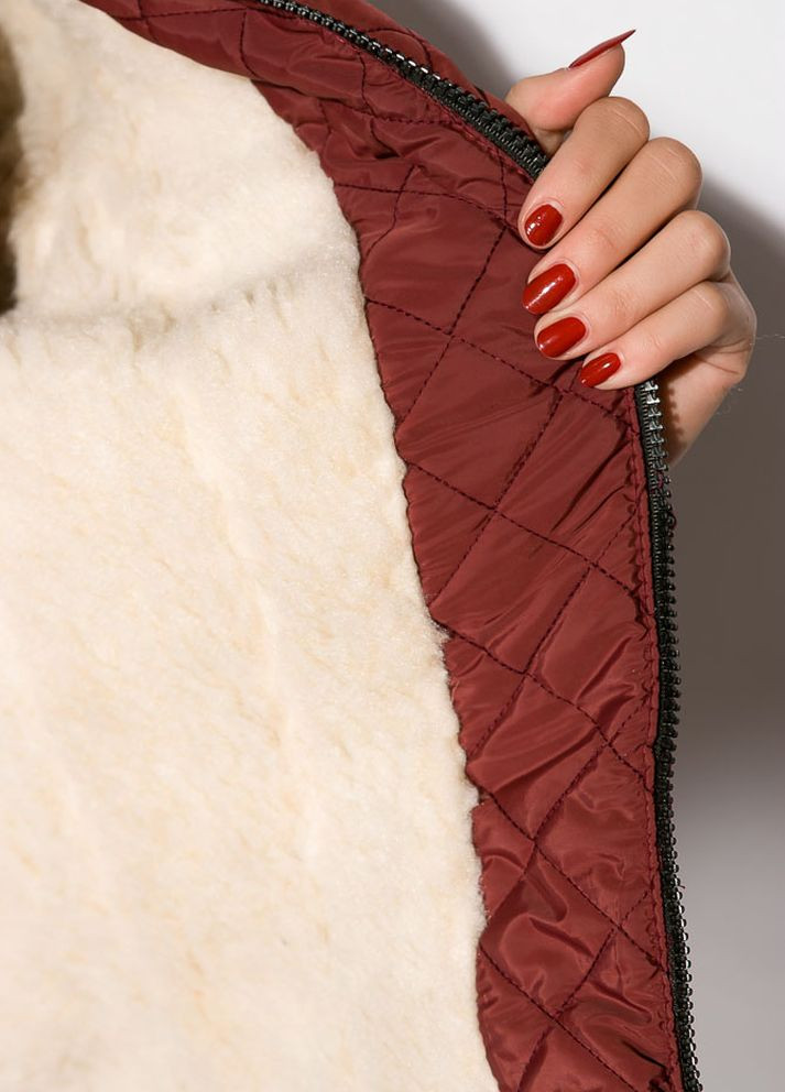 Бордова зимня куртка жіноча (бордовий) Time of Style