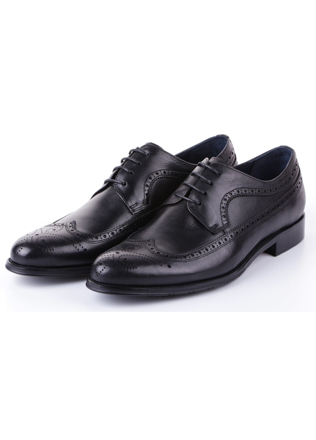 Черные мужские классические туфли 195105 Marco Pinotti на шнурках